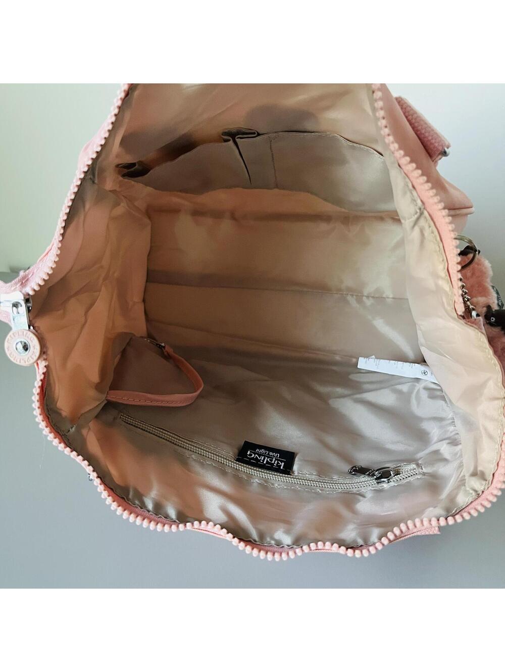 Kipling Amiel Medium Handbag Shoulder Bag in Bridal Pink NWT - Picture 4 of 4
